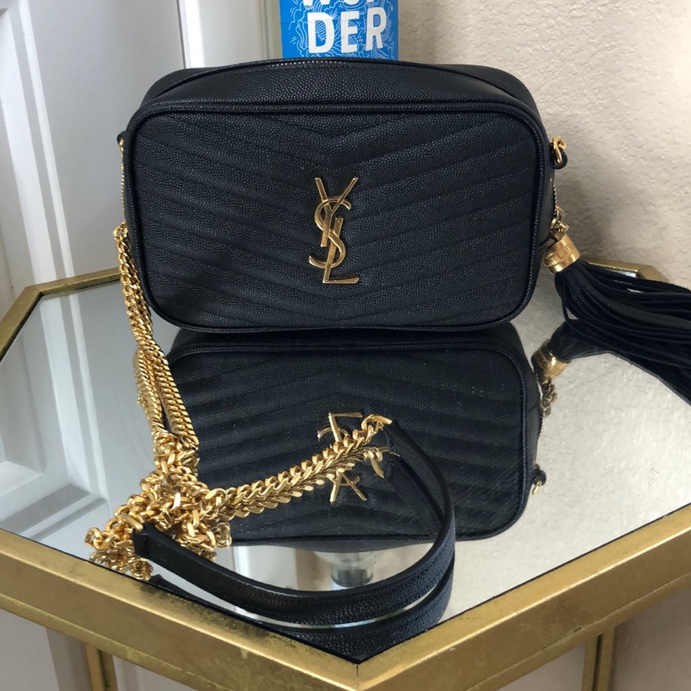 YSL Lou Mini Bag Noir & Gold